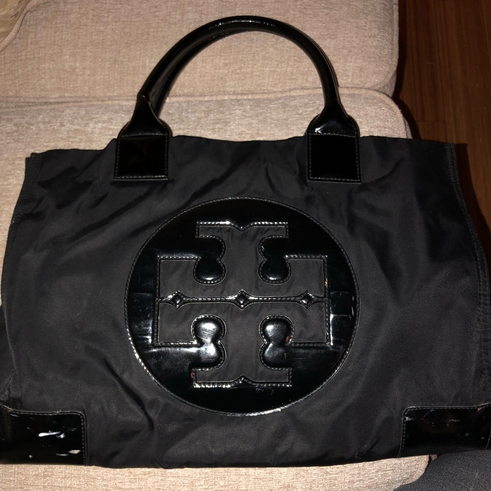 Black Tory Burch “Ella” tote